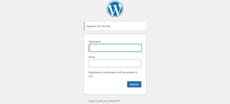 Create WordPress Registration Form