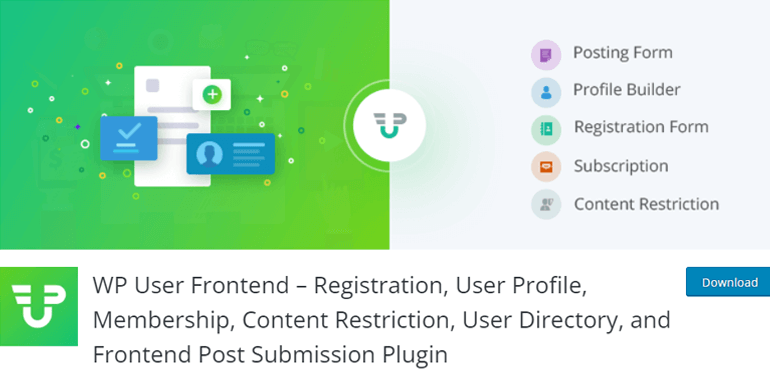 WP User Frontend Plugin Free WordPress Registration Plugin