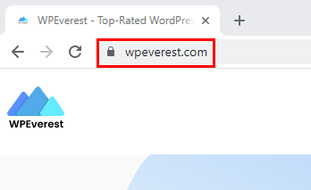 Lock Icon in WPEverest URL