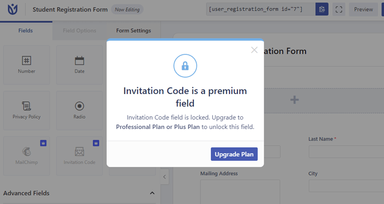 Pro Icon to Upgrade Plan