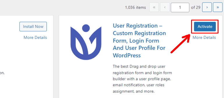 Activate User Registration