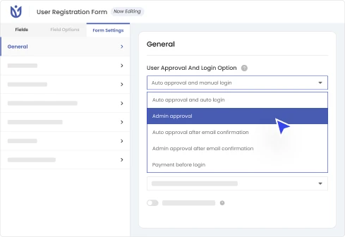 Auto or Manual User Registration Approval