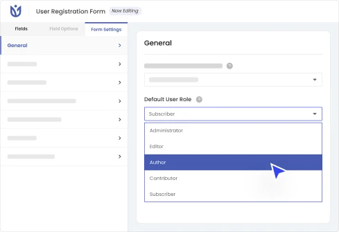 Set Default Role During Registration Screenshot